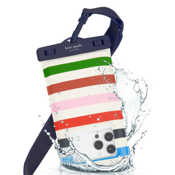 Kate Spade New York Waterproof Floating Pouch - Wasserdichte Tasche für Smartphones bis zu 6,7" (Adventure Stripe)