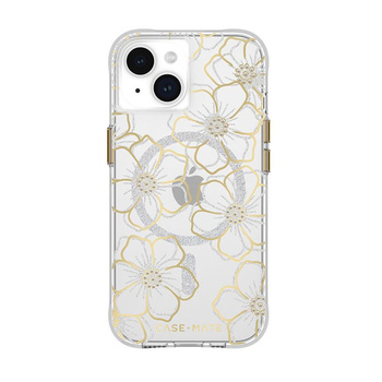 Pouzdro Case-Mate Floral Gems MagSafe - iPhone 15 (zlaté)