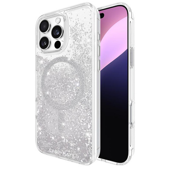 Case-Mate Waterfall MagSafe - Étui pour iPhone 16 Pro Max (Argent)