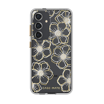 Case-Mate Floral Gems - pouzdro pro Samsung Galaxy S24 (zlaté)