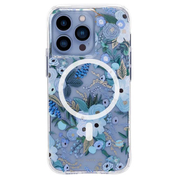 Rifle Paper Clear MagSafe - iPhone 13 Pro Case (Garden Party Blue)