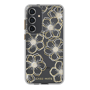 Case-Mate Floral Gems - étui pour Samsung Galaxy S24+ (Or)