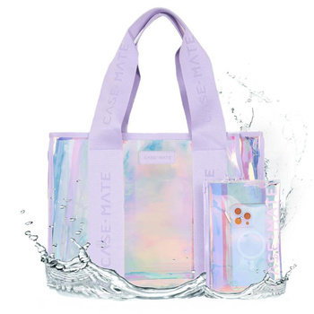 Case-Mate Soap Bubble Beach Tote with Phone Pouch - Wodoodporna torba plażowa na ramię z etui na smartfon (Iridescent)