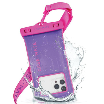 Case-Mate Waterproof Floating Pouch - Waterproof case for smartphones up to 6.7" (Purple Paradise)