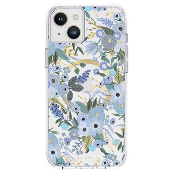 Rifle Paper Clear MagSafe - iPhone 14 Plus Case (Garden Party Blue)