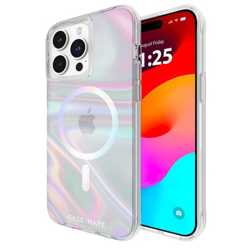 Case-Mate Soap Bubble MagSafe - Étui pour iPhone 15 Pro Max (Iridescent)