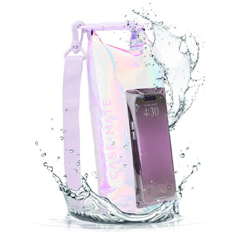 Case-Mate Waterproof Mini Phone Bucket Dry Bag - Wasserdichte Tasche mit Fach für Telefone bis zu 7" (Soap Bubble)