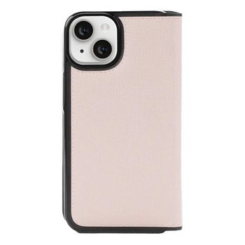 Kate Spade New York Wrap Folio Case - kožené pouzdro s klopou na iPhone 15 (Pale Vellum)