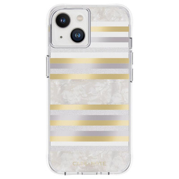 Case-Mate Pearl Stripes MagSafe - iPhone 14 case decorated with mother-of-pearl (Pearl Stripes)