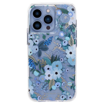 Rifle Paper Clear - Coque pour iPhone 13 Pro (Garden Party Blue)