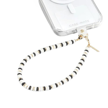 Case-Mate Beaded Phone Wristlet - Universal Phone Lanyard (Ivory & Onyx)