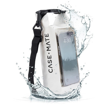 Case-Mate Waterproof Mini Phone Bucket Dry Bag - Waterproof bag with pocket for phone up to 7" (Sand Dollar)