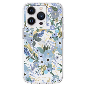 Rifle Paper Clear MagSafe - Etui iPhone 14 Pro (Garden Party Blue)