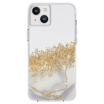 Case-Mate Karat - iPhone 14 Plus case decorated with gold (Marble)